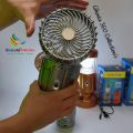 Solar Charging Fan With LED Light. 