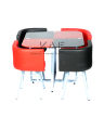 Space Saving Dining Table - 36*36 - Red & Black. 