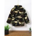 0-3 Years Kid Boy Winter&Autumn Coat Long Sleeve Camouflage Furry Jacket Toddler Baby Girl Plush Jacket Fashion Handsome Style Warm Outfit. 