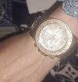 Deemiz Golden & Chain Watches for Women and Girls – Luxury Analog Quartz Stainless Steel. 