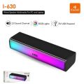Kisonli I-630 RGB Bluetooth Speaker Portable Wireless USB Sound Bar with BT RGB light Speaker. 
