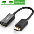 Ugreen 4K Displayport DP to HDMI Adapter 1080P Display Port Cable Converter For PC Laptop Projector Displayport to HDMI Adapter. 