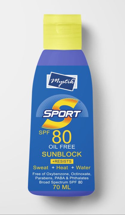 MYSTIK SPORTS SUNBLOCK SPF 80 75ML PACK
