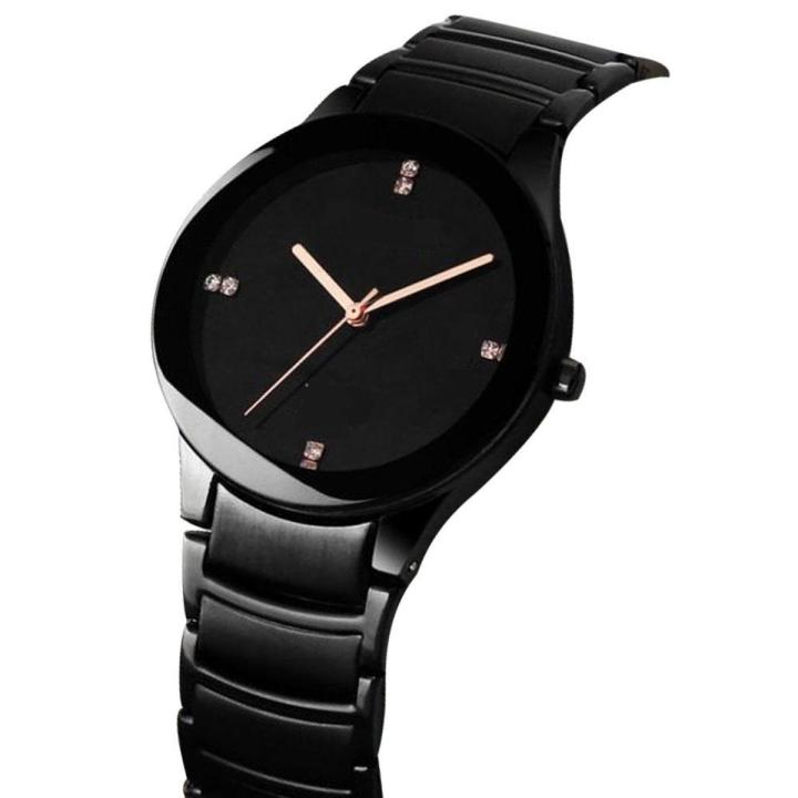 Stylish Watch For Men (Luxury) Classy Men's Stainless Steel Wrist Watch - Free Box