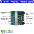 TPA3116D2 Bluetooth 5.0 Subwoofer Amplifier Board 2.1 Channel High Power Audio Stereo Amplifier Board 2*50W+100W Bass AMP by Electrica. 