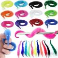 Magic Tricks Twisty Worm Magic Toys Party Favors Fuzzy Worm On A String Christmas Halloween Wizard Strange Trick Toys For Kids. 