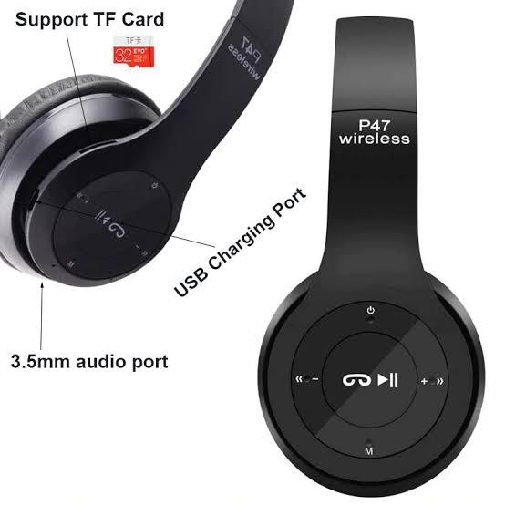 Headphones%20P47%20Pro%20Wireless%205.0+EDR%20%E2%80%93%20Foldable%20with%20Bass%20Boost%20(Black)/best%20quality%20head%20phone%20for%20bluetooth%20connected%20with%20your%20Mobiles,%20laptops%20and%20all%20devices%20-%20Image%203