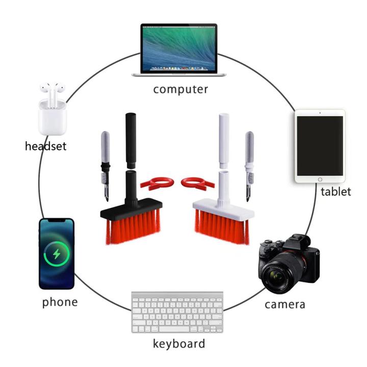Lapster 5-in-1 Multi-Function Laptop Cleaning Brush/Keyboard Cleaning kit/Gadget Cleaning kit Gap Duster Key-Cap Puller for Laptop, Keyboard and Earphones