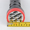 1109 large LED rechargeable flashlight 7 lamp head 2 gear searchlight Yiwu 10 yuan store supply gift. 