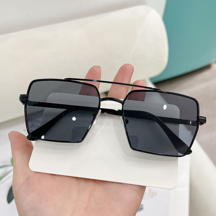 badgeNew Men's Metal Sunglasses Fashion Retro Square Glasses Sun Shades Goggle