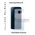 Samsung Galaxy S6 Back Matte Protector Soft Skin Sheet Soft Film Protection For Samsung Galaxy S6. 