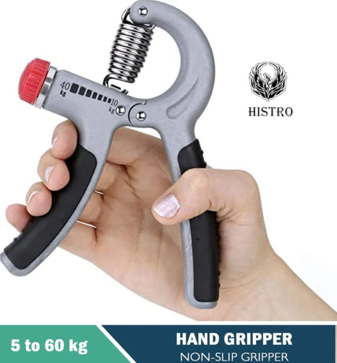 Histro Grip Strength Trainer (Adjustable), Hand Grip Strengthener, Exerciser, Hand Gripper Adjustable Resistance Automatic Counting Non-Slip Hand Grip Strength Trainer Fingers Wrist Forearm Exerciser Workout Gear Home Gym Exercise Equipment Hand
