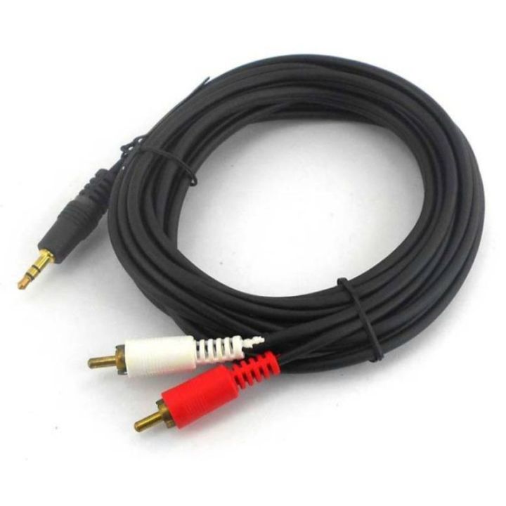Branded%20New%203.5mm%20PC%20Aux%20Stereo%20To%20Dual%202%20RCA%20Audio%20Cable%20MaleMale%205%20Meters%20-%20Image%202