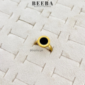 Adjustable Clover Ring | Roman Numeral Ring | Anti Tarnish Ring - Beeba. 