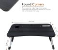 Dynamic Life Portable Gaming Laptop Table with Foldable Stand Inbuild Tablet and Cup Holder for Sofa Couch Dormitory Bed| Children Study Workstation Bed Tray Laptop Desk for Eating Breakfast, Working, Watching Movie on Bed / Couch / Sofa / Floor. 