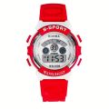 Luminous Sports Electronic Watch For Outdoor WR Multi Function Silicone Alarm Wrist Watch For Women Girls Boys Kids. 