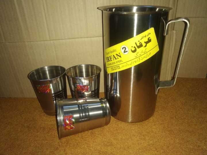 4%20Pcs%20Drinkware%20Set%201.2%20Liter%20Jug%20with%203%20Glass%20Set%20Stainless%20Steel%20Rust%20Free%20-%20Image%209