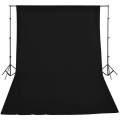 Pure Black  Screen 8-10 Studio Backdrop Video Photo Background Removing Backdrop For Studio Photo. 