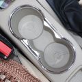 1 Car Water Cup Decoration Trim Sticker ABS Chrome Accessories Case For Ford Fiesta 2009-2015 Focus 2 2009 - 2012. 
