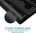 Keyboard Shortcut Mouse Pad, Office/Excel/Word/PPT Shortcuts Cheat Sheet Mat, Quick Key Super Large Anti-Slip Keyboard Pad wit Clear Shortcut Key. 