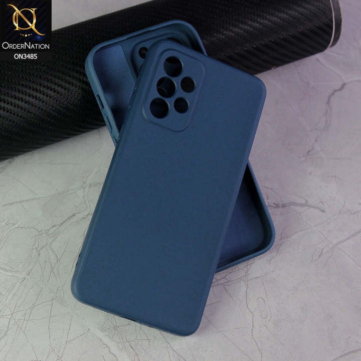Samsung_ Galaxy A53 5G Cover - Blue - ONation Silica Gel Series - HQ Liquid Silicone Elegant Colors Camera Protection Soft Case