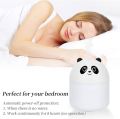 Air Freshener Humidifier Panda Mini USB Powered Car  Diffuser Air Humidifier Cute Panda Aroma Oil Diffuser with Night Light USB Chargeable Cool Mist Sprayer Plants Purifier  Note random color will be deliver. 