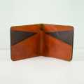 Mens genuine leather handmade wallet. 
