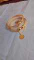 Ladies Fashionable Artificial Gold Bangles-Fancy Bangles-Size:Adjustable. 