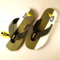 Convivial Casuals -C-A-T- Duo Tone Mens Flip Flop - Green & White. 