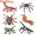 PinShang 12pcs Insect Action Figures Set Butterfly Spider Ladybird Mantis Scorpion Model Toys. 