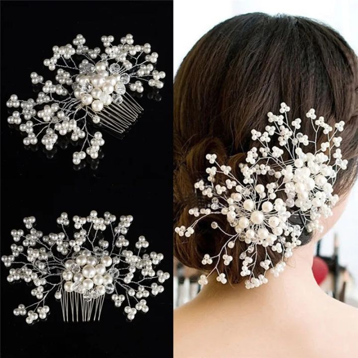 New%20Design%20Handmade%20Crystal%20Pearl%20Wedding%20Hair%20Accessories%20Tiara%20Headband%20&%20Comb%20-%20Simulated%20Pearl%20Bridal%20Hair%20Jewelry%20For%20A%20Stylish%20Wedding%20Look%20-%20Image%202