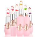 High Quality Transparent Color Changing Flower Jelly Lipstick. 
