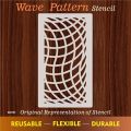 Wave Pattren Stencil Vintage Royal Patterns for Elegant Rooms ID#353. 