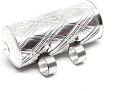 Silver Metal  Tawweez  Locket/Pendant with Black Dori  For men and women -Pack of 02. 