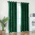 Plain Velvet Fabrics Curtains 1 Pair 2 Panels Home Living And Rome Decoration By Ayat Bedding. 