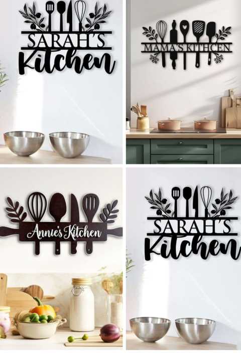 Customized name 3D New Unique Design Kitchen Wooden Wall Art From Laser Cutting I Wall Art I Wall Art For Kitchen I Kitchen I Kitchen Accessories I Kitchen Gadgets I Kitchen Organizers I Kitchen Decoration Items