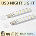Double Sided 16 Led Portable Mini USB Night Light 5 Watt Mini bulb - White & Warm Light for Night Studying, Camping - Compatible with Laptop, Power Bank, and All USB Ports. 