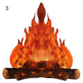 Artificial Fire Easy to Assemble Creative Modeling Home Decor 3D Decorative Cardboard Campfire for Summer Camp. 