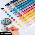 STA Permanent Acrylic Paint Markers Set 12 Colors Art Permanent Markers for DIY Glass, Ceramic, Rock, Wood, Canvas. 
