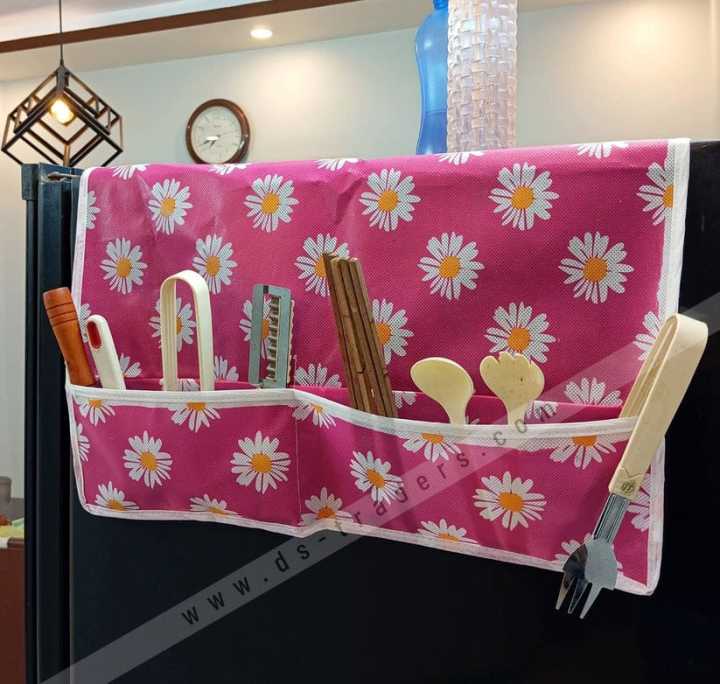 High Quality Fridge Cover with 4 pokets Organizer