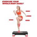 Aerobic stepper Aerobic Step Platform stable structure, anti-slip, suitable for aerobics and full body workout Risers for Cardio Fitness & Exercise  Fit Exercise Step Platform Aerobic Stepper Bench | Fitness Equipment Workout Deck Non Slip Textured Surfac. 
