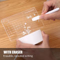 Creative Calendar Notepad Light USB LED Night Lamp Message Board Plan Rewritable Transparent Luminous Bedroom Nightlight. 