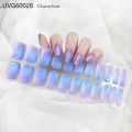 Gel Nail Stickers Curing UV Lamp Full High Quality Semi-Cured Gel Nail Strips Adhesive Long Lasting Nail Art Decoration Tips. 