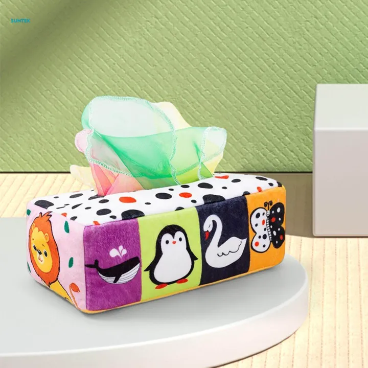 Baby%20Tissue%20Box%20Toy%20Silky%20Tissue%20Early%20Educational%20for%20Indoor%20Home%20Preschool%20Infants%20-%20Image%202