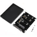 HDD Enclosure Mini Pcie/m SATA SSD to 2.5inch Adapter External Laptop Hard Drive Case. 