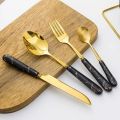24pcs/Set Stainless Steel Cutlery Set with Holder & Gift Box. 