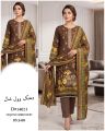Shah Jahan New Arrival Fabrics Dhanak Embroidered Unstitched Suit with Wool Shawl 3 Piece Suit for Women. 