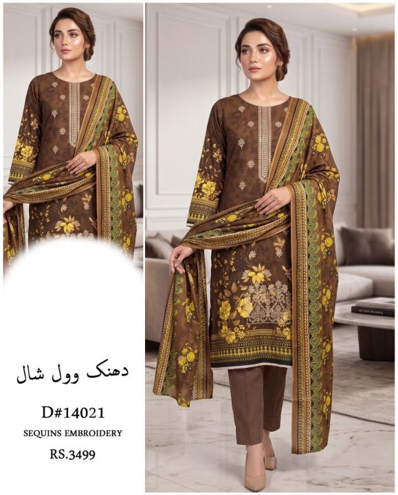 Shah%20Jahan%20New%20Arrival%20Fabrics%20Dhanak%20Embroidered%20Unstitched%20Suit%20with%20Wool%20Shawl%203%20Piece%20Suit%20for%20Women%20-%20Image%206