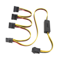 Motherboard CPU 4-Pin to Hard Drive Cable CPU 4PIN to SATA Hard Drive Power Supply Cable 12V to SATA Hard Drive Cable, Easy to Use Fine Workmanship. 