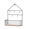 Creative Wall Mounted Shelf (Hooks) by Matrix | Key and Mail Holder | Entryway Wall Rack & Organizer | Mail Holder with Key Hooks for Decor & Organzing | Wall Home Iron Wall Hanging Rack. 